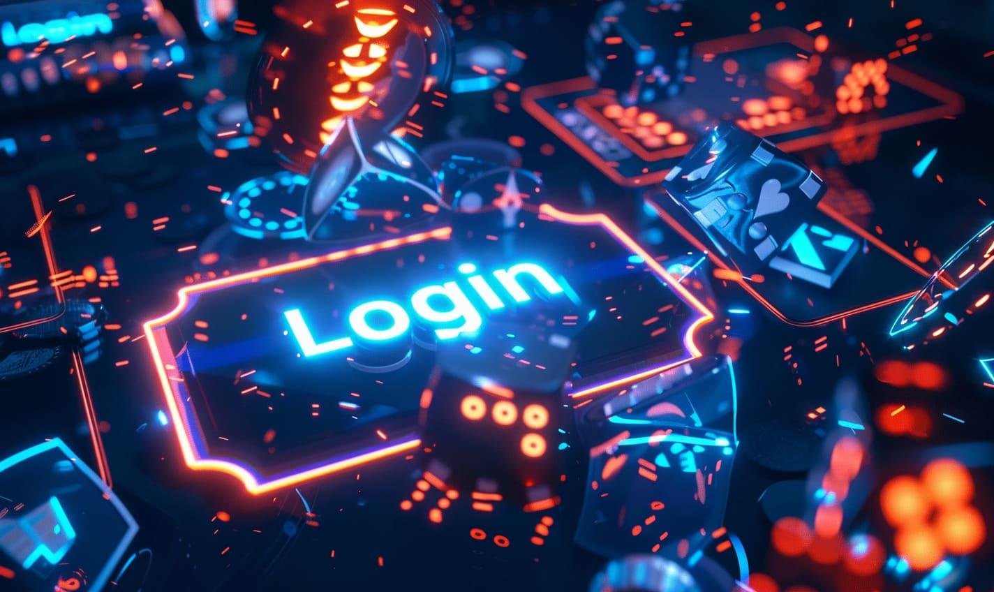 Player logging in to philslots app on a mobile device